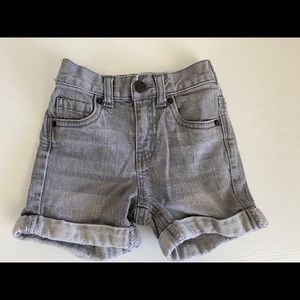 Boys Grey Jean Shorts